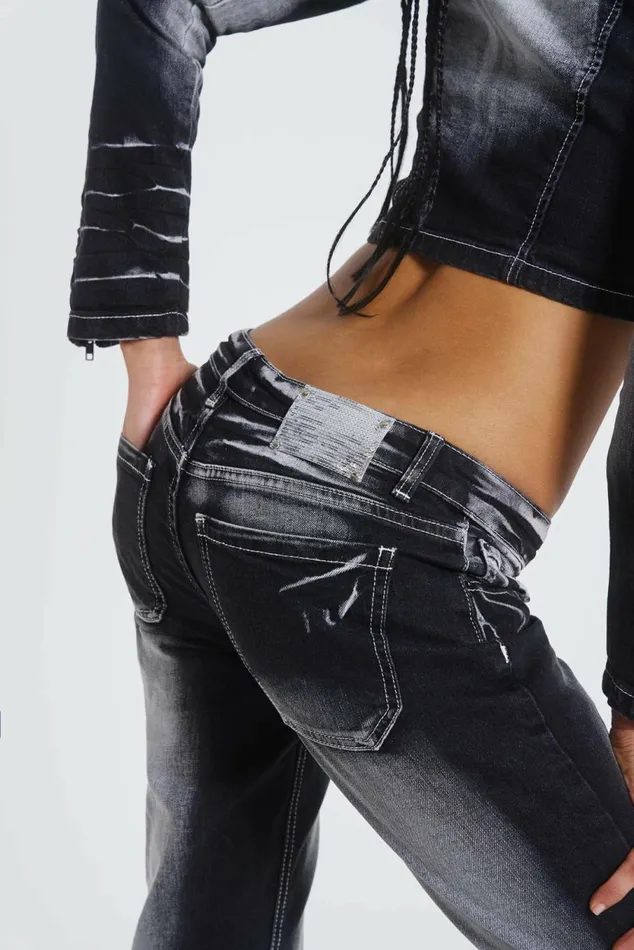 247 Low Rise Denim Jeans Black Women Jaded London Jeans 247 Low Rise Denim Jeans Black Women Jaded London Jeans