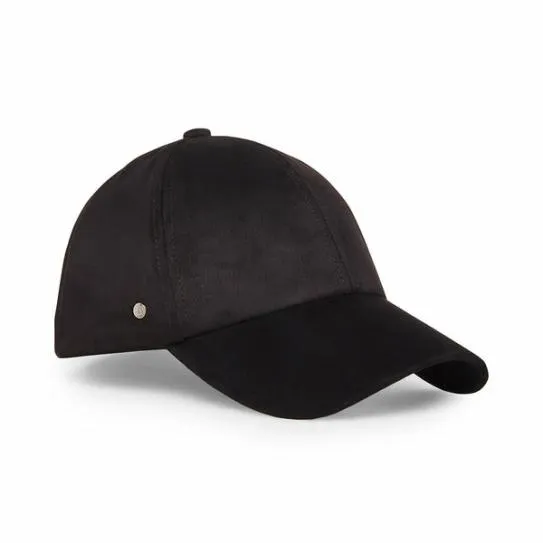 Accessories FAUX SUEDE BASEBALL CAP BLACK Black Steve Madden Hats Scarves and Gloves