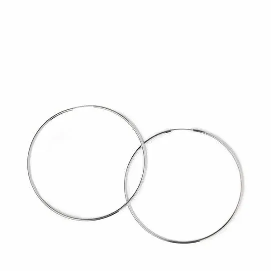 Accessories LARGE HOOPS SILVER Silver Steve Madden Jewelry