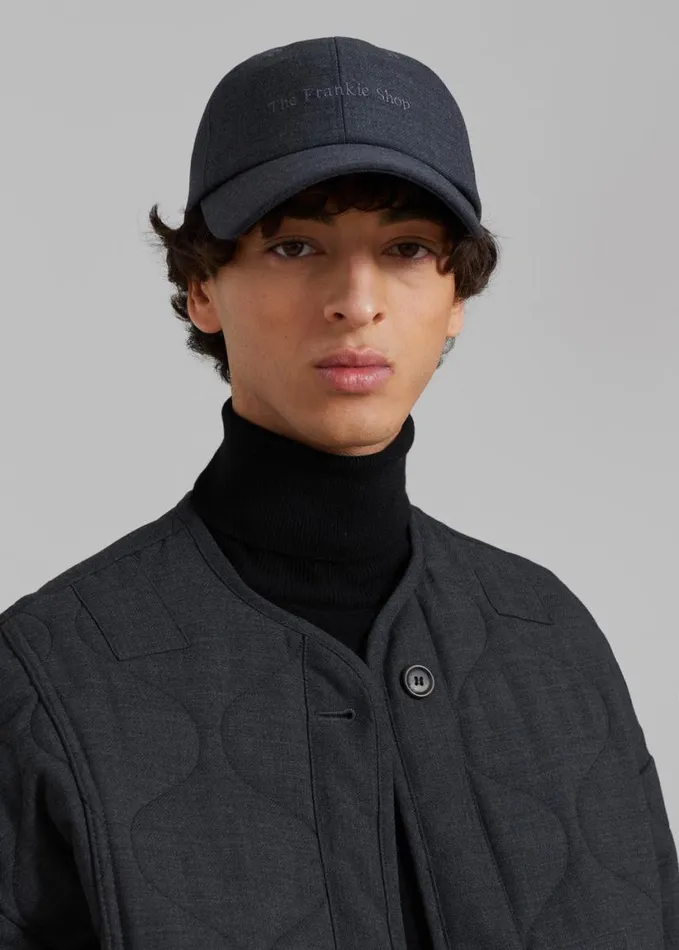 Accessories Men The Frankie Shop Frankie Baseball Cap 8211 Charcoal