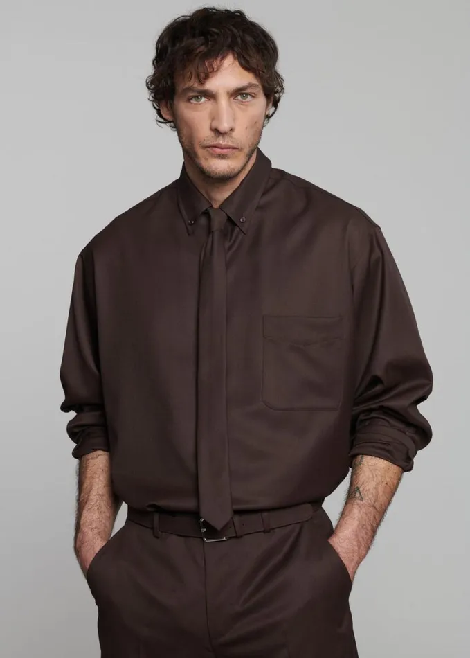 Accessories Men The Frankie Shop Kaden Tie 8211 Brown