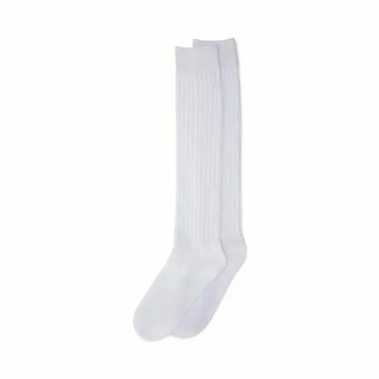 Accessories RIBBED KNEE HIGH SOCKS WHITE White Steve Madden Socks and Tights