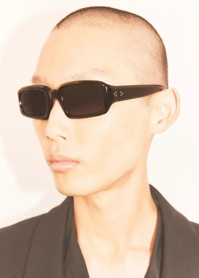 Accessories WomenMen The Frankie Shop Port Tanger Mektoub Sunglasses 8211 Black AcetateBlack Lens