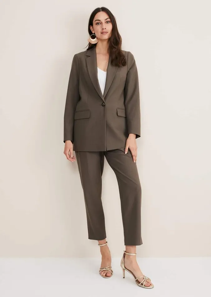 Adela Soft Blazer Khaki Women Phase Eight Jackets