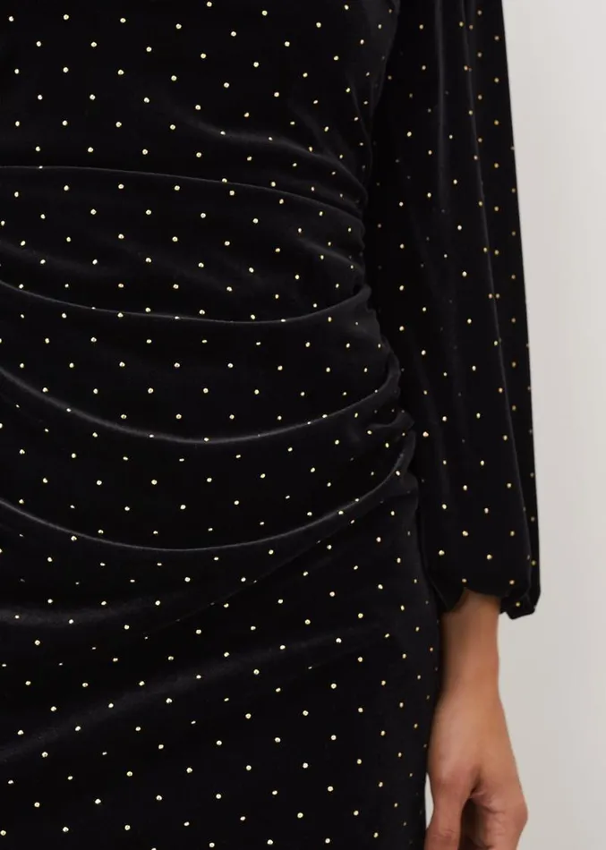 Adele Studded Velvet Mini Dress Black Women Phase Eight Dresses