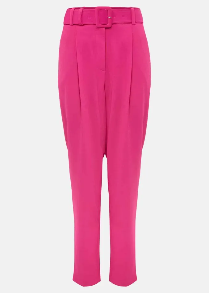 Adria Belted Cigarette Trousers Hot Pink Women Phase Eight Trousers