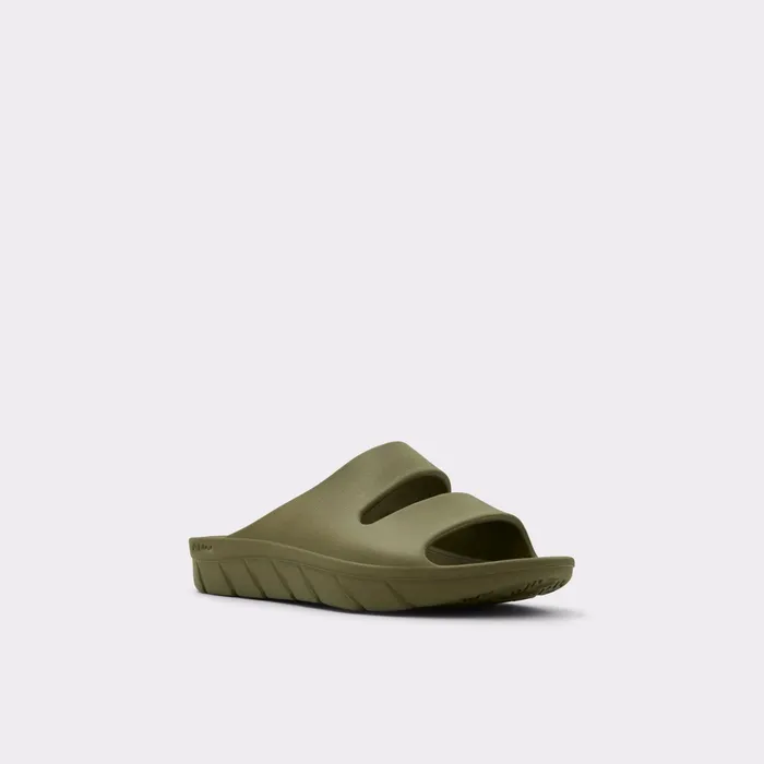 Aerus Medium Green Men ALDO Sandals and Slides