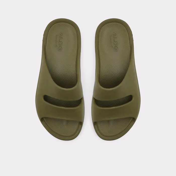 Aerus Medium Green Men ALDO Sandals and Slides
