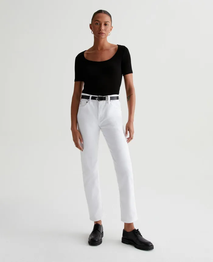 AG Jeans Denim Women ExBoyfriend Slim 1 YEAR CLASSIC WHITE