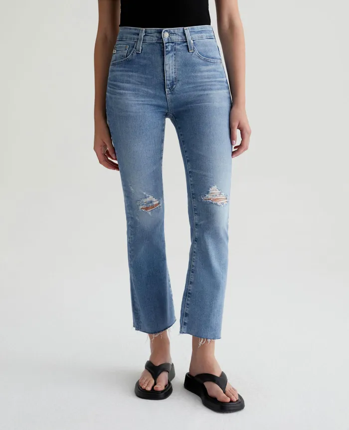 AG Jeans Denim Women Farrah Boot Crop 20 YEARS UNDERTOW DESTRUCTED AG Jeans Denim Women Farrah Boot Crop 20 YEARS UNDERTOW DESTRUCTED