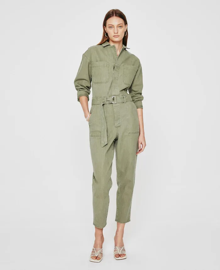 AG Jeans Dresses and More Women Ryleigh Jumpsuit SULFUR CAVALRY SAGE