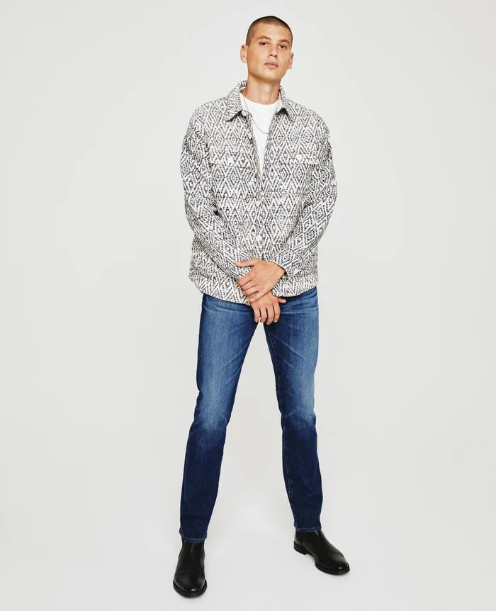 AG Jeans Jackets Men Nolan Jacket DIAMOND CHEVRON BLUE MULTI AG Jeans Jackets Men Nolan Jacket DIAMOND CHEVRON BLUE MULTI