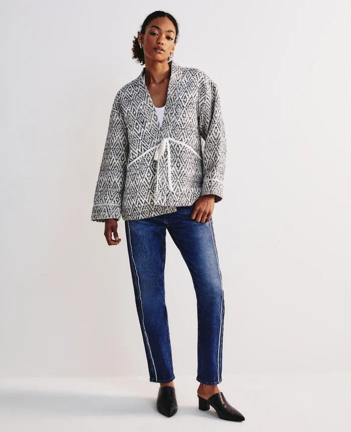 AG Jeans Jackets Women Harris Jacket DIAMOND CHEVRON BLUE MULTI AG Jeans Jackets Women Harris Jacket DIAMOND CHEVRON BLUE MULTI