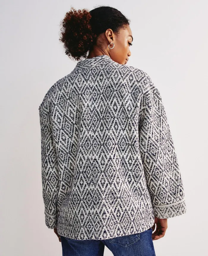 AG Jeans Jackets Women Harris Jacket DIAMOND CHEVRON BLUE MULTI AG Jeans Jackets Women Harris Jacket DIAMOND CHEVRON BLUE MULTI