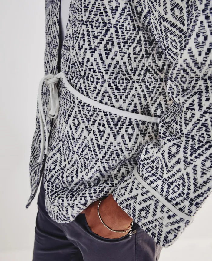 AG Jeans Jackets Women Harris Jacket DIAMOND CHEVRON BLUE MULTI AG Jeans Jackets Women Harris Jacket DIAMOND CHEVRON BLUE MULTI