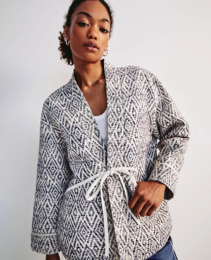 AG Jeans Jackets Women Harris Jacket DIAMOND CHEVRON BLUE MULTI AG Jeans Jackets Women Harris Jacket DIAMOND CHEVRON BLUE MULTI