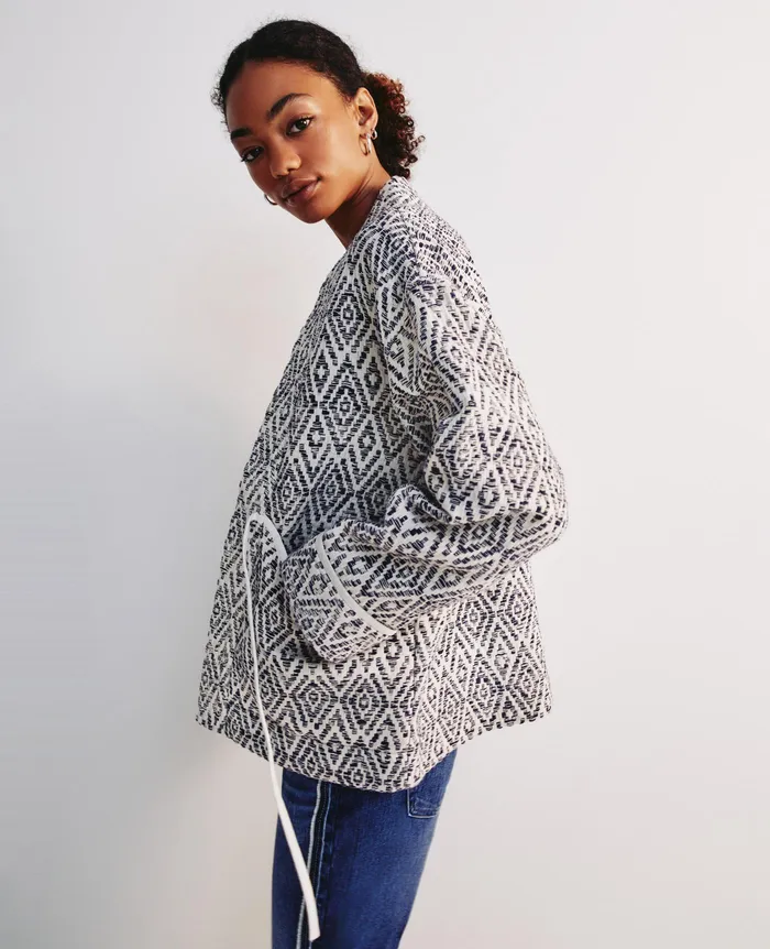 AG Jeans Jackets Women Harris Jacket DIAMOND CHEVRON BLUE MULTI AG Jeans Jackets Women Harris Jacket DIAMOND CHEVRON BLUE MULTI