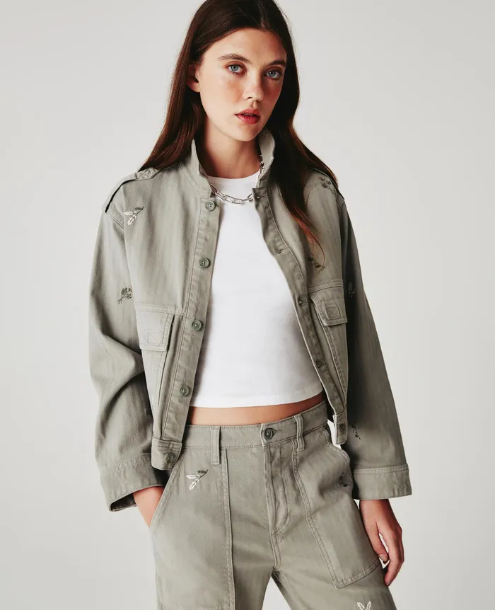 AG Jeans Jackets Women Mirah Utility EB SUPER BLOOM ROCKY RIVER