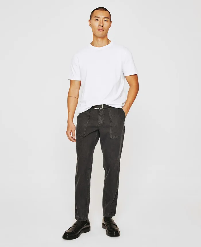 AG Jeans Pants Men Wells Fatigue HIGHWAY PURE BLACK