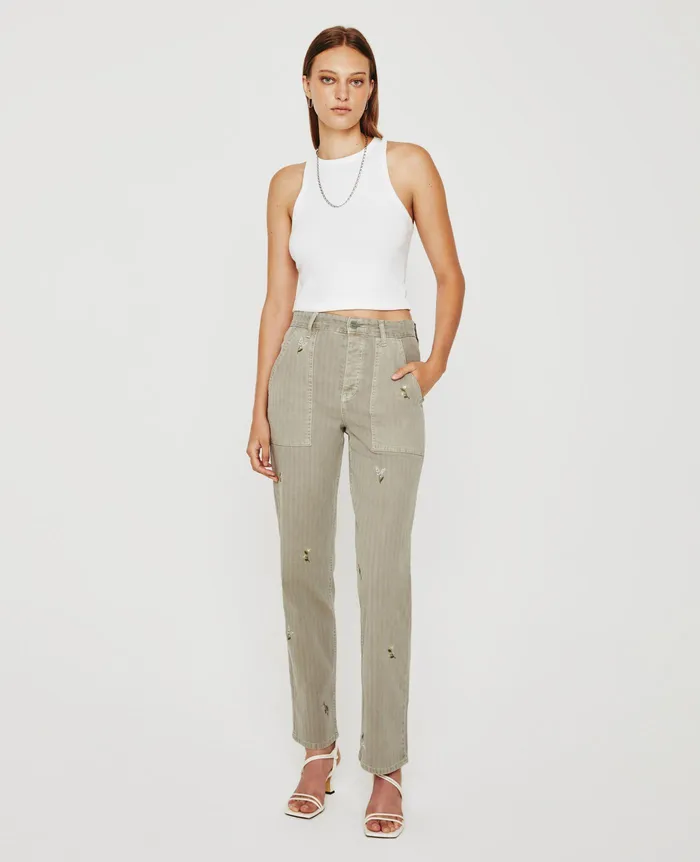 AG Jeans Pants Women Clove Fatigue EB SUPER BLOOM ROCKY RIVER