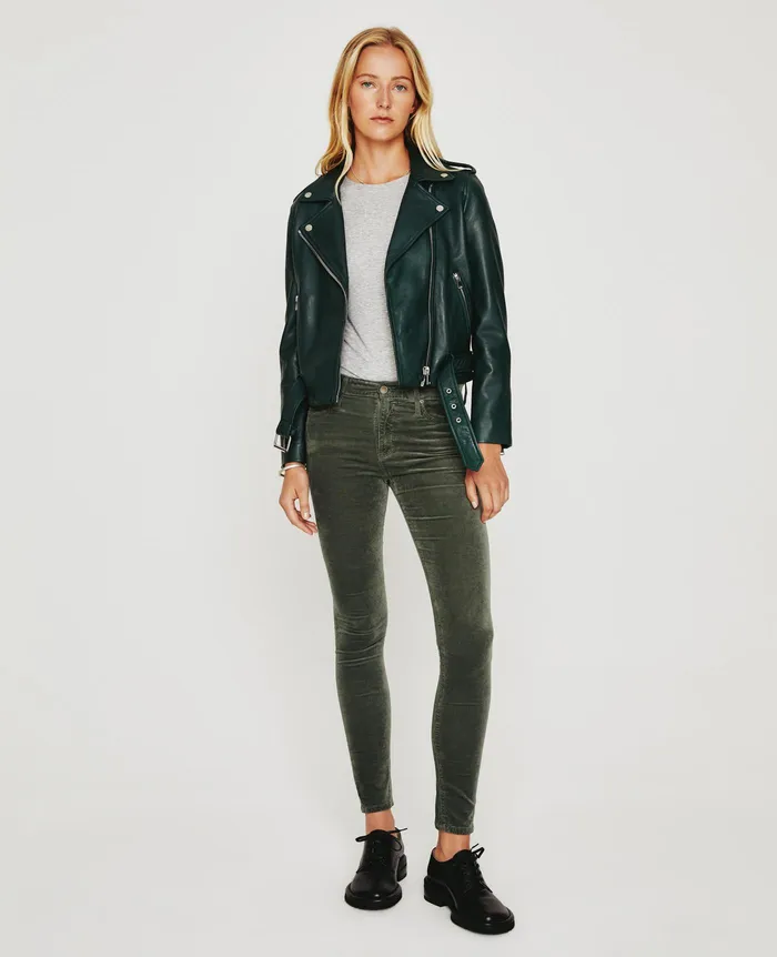 AG Jeans Pants Women Farrah Skinny ARMORY GREEN