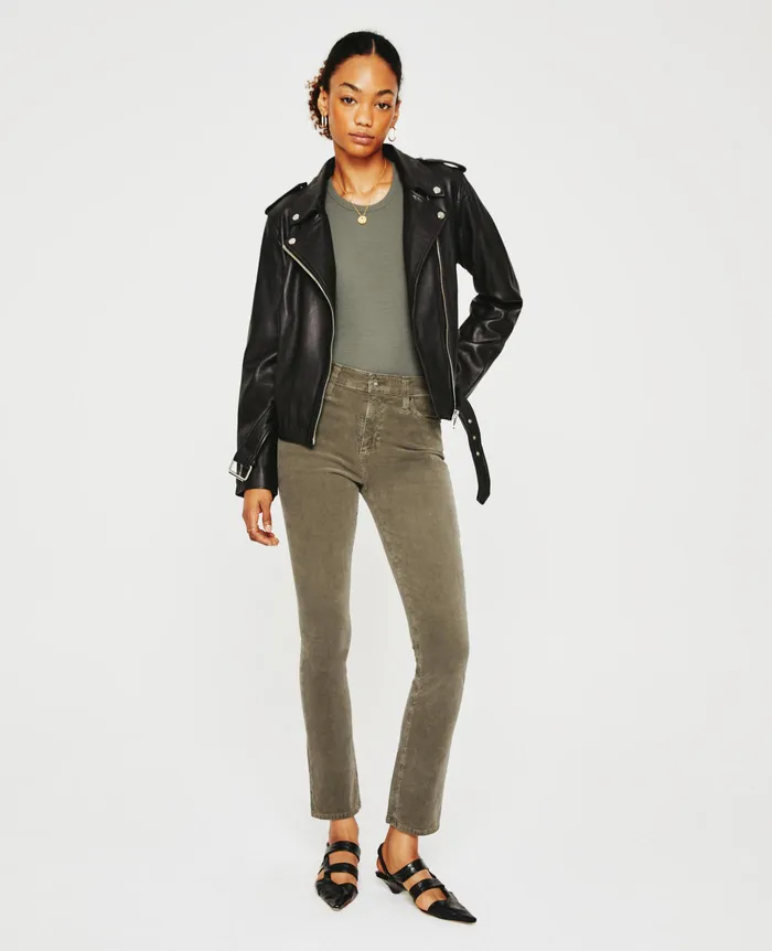 AG Jeans Pants Women Mari 1 YEAR SULFUR ARMORY GREEN