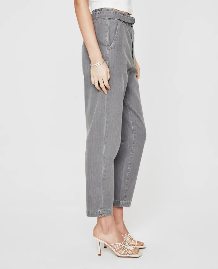 AG Jeans Pants Women Renn Paperbag Trouser SULFUR SMOOTH SLATE AG Jeans Pants Women Renn Paperbag Trouser SULFUR SMOOTH SLATE