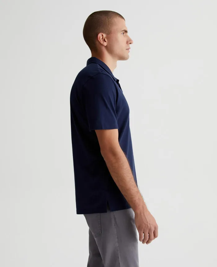 AG Jeans Polos Men Bryce Johnny Collar DEEP NAVY AG Jeans Polos Men Bryce Johnny Collar DEEP NAVY
