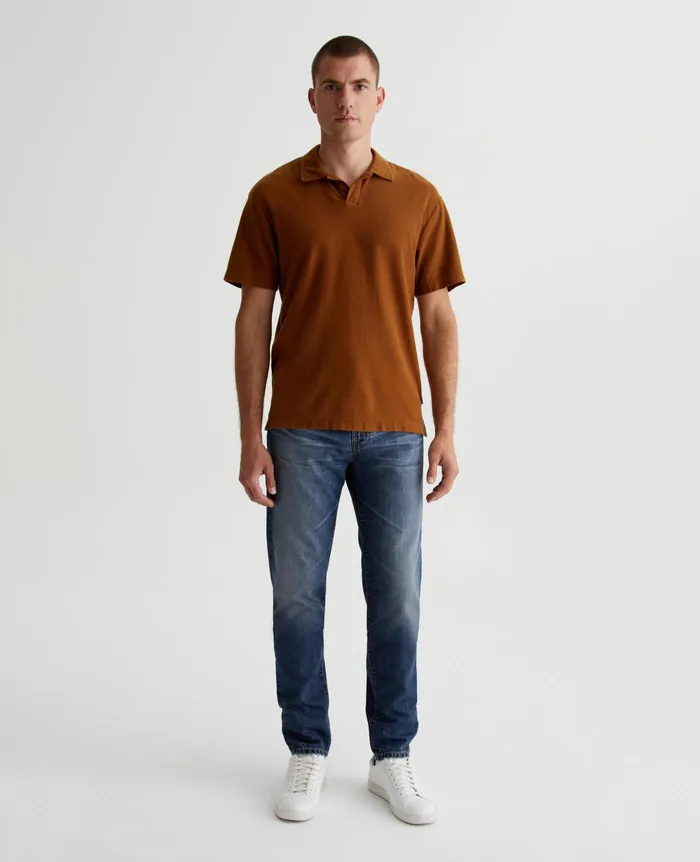 AG Jeans Polos Men Bryce Johnny Collar TREE BARK AG Jeans Polos Men Bryce Johnny Collar TREE BARK