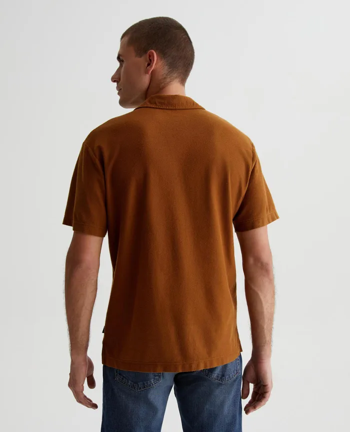 AG Jeans Polos Men Bryce Johnny Collar TREE BARK AG Jeans Polos Men Bryce Johnny Collar TREE BARK