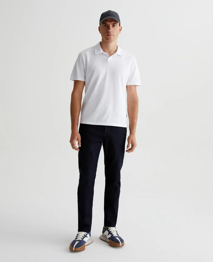 AG Jeans Polos Men Bryce Johnny Collar TRUE WHITE AG Jeans Polos Men Bryce Johnny Collar TRUE WHITE