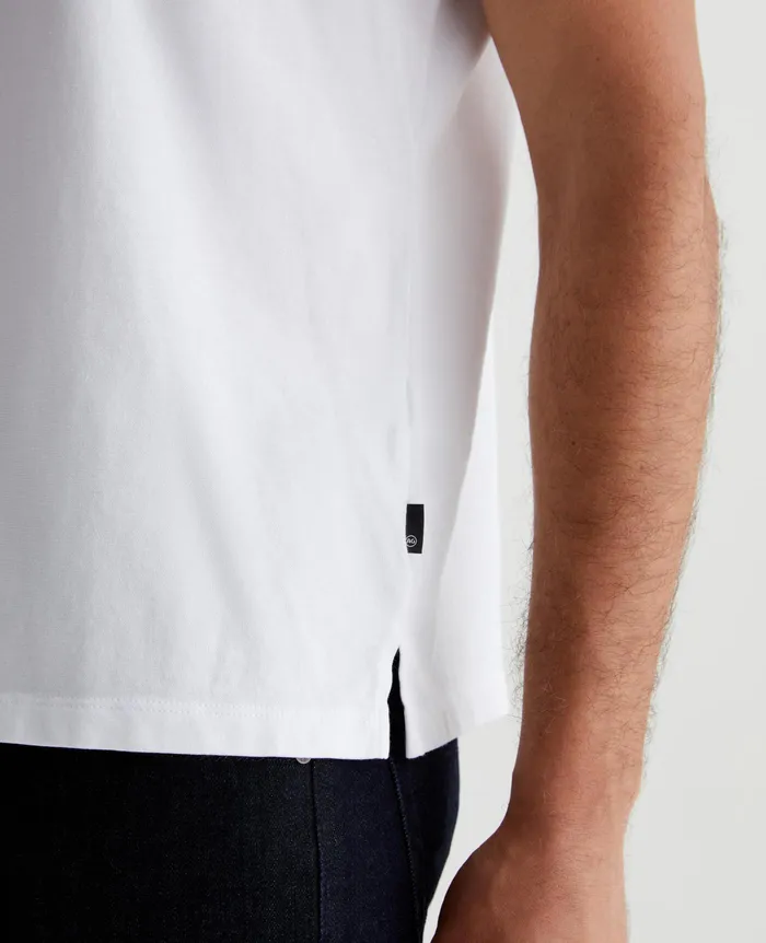 AG Jeans Polos Men Bryce Johnny Collar TRUE WHITE AG Jeans Polos Men Bryce Johnny Collar TRUE WHITE