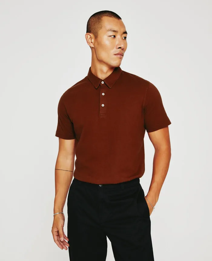 AG Jeans Polos Men Bryce Polo DARK SANGRIA