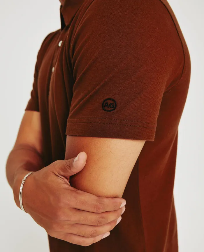 AG Jeans Polos Men Bryce Polo DARK SANGRIA AG Jeans Polos Men Bryce Polo DARK SANGRIA