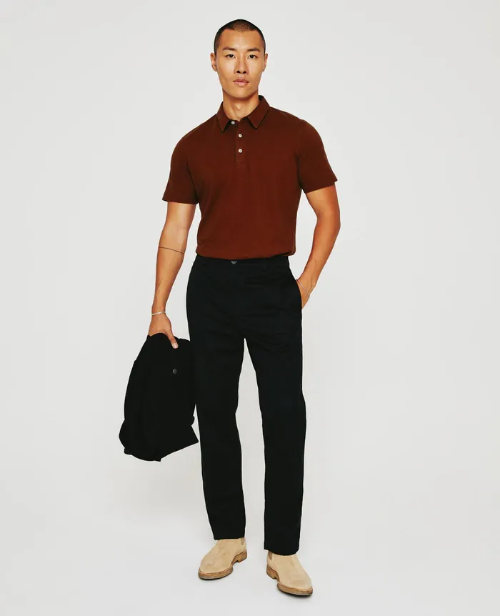 AG Jeans Polos Men Bryce Polo DARK SANGRIA AG Jeans Polos Men Bryce Polo DARK SANGRIA