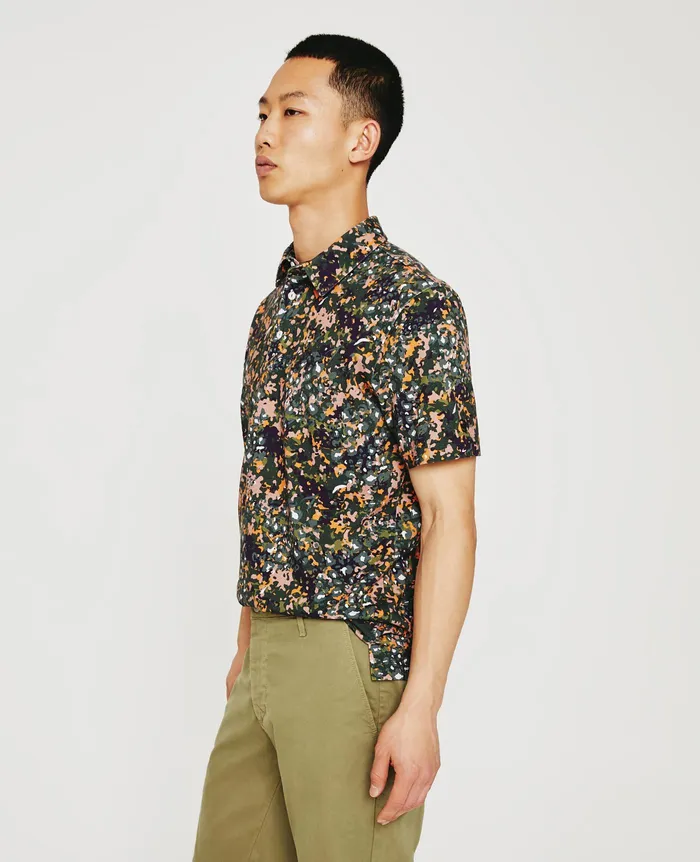AG Jeans Polos Men Bryce Polo FOREST LEOPARD AG Jeans Polos Men Bryce Polo FOREST LEOPARD