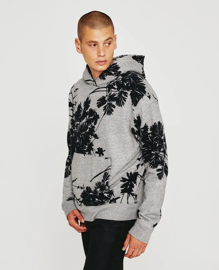 AG Jeans Sweatshirts Men Arc Hoodie BOLD FLOWER HEATHER GREY MULTI AG Jeans Sweatshirts Men Arc Hoodie BOLD FLOWER HEATHER GREY MULTI