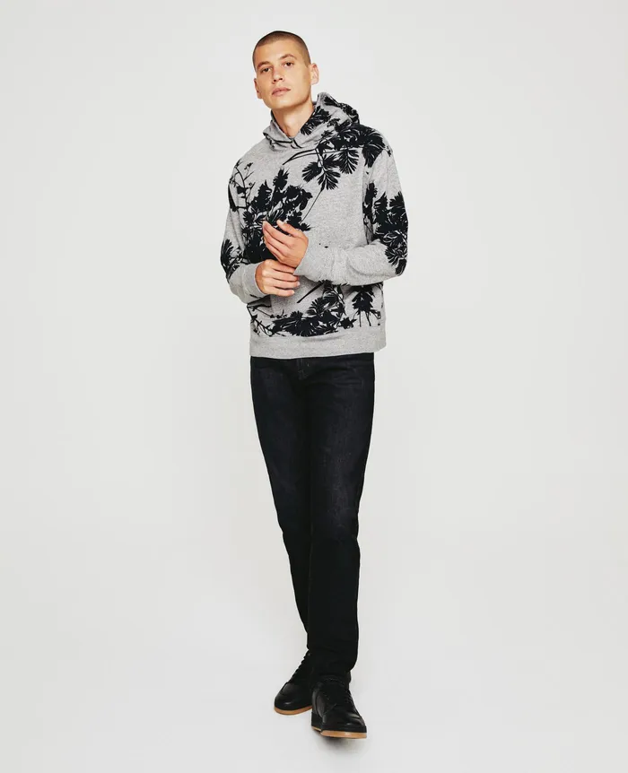 AG Jeans Sweatshirts Men Arc Hoodie BOLD FLOWER HEATHER GREY MULTI AG Jeans Sweatshirts Men Arc Hoodie BOLD FLOWER HEATHER GREY MULTI