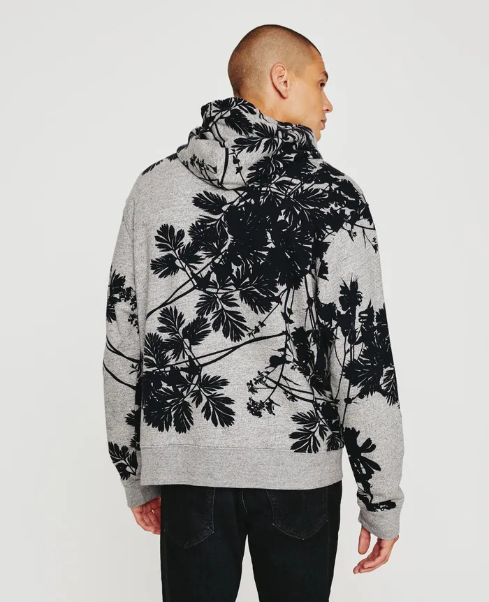 AG Jeans Sweatshirts Men Arc Hoodie BOLD FLOWER HEATHER GREY MULTI AG Jeans Sweatshirts Men Arc Hoodie BOLD FLOWER HEATHER GREY MULTI