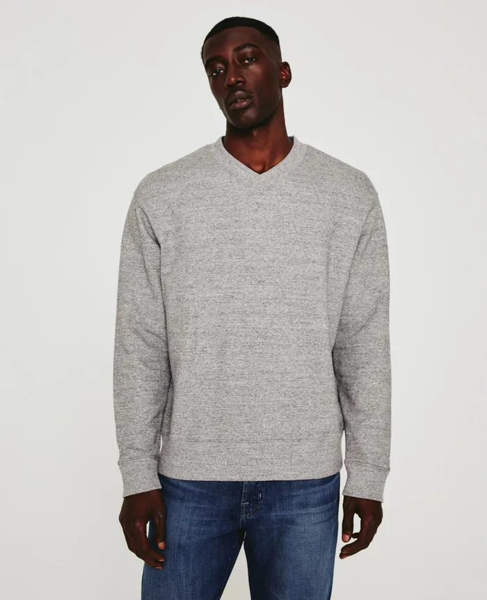 AG Jeans Sweatshirts Men Arc Vee HEATHER GREY