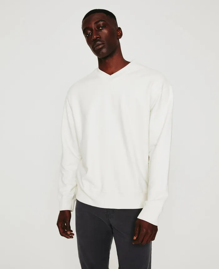 AG Jeans Sweatshirts Men Arc Vee IVORY DUST