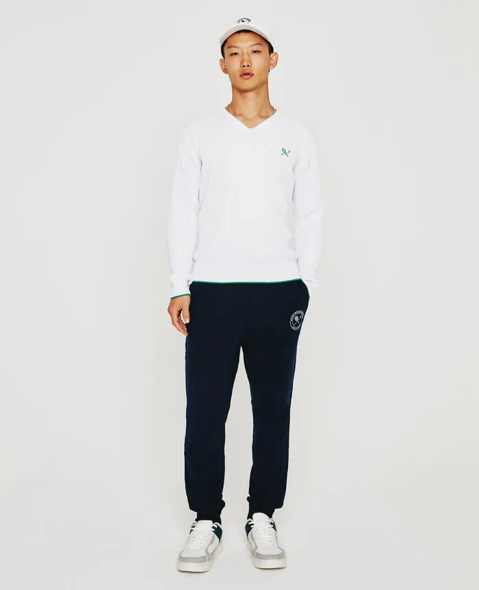 AG Jeans Sweatshirts Men Weddington Varsity Sweater EB RACKET CLUB EMBLEM MATCH WH AG Jeans Sweatshirts Men Weddington Varsity Sweater EB RACKET CLUB EMBLEM MATCH WH