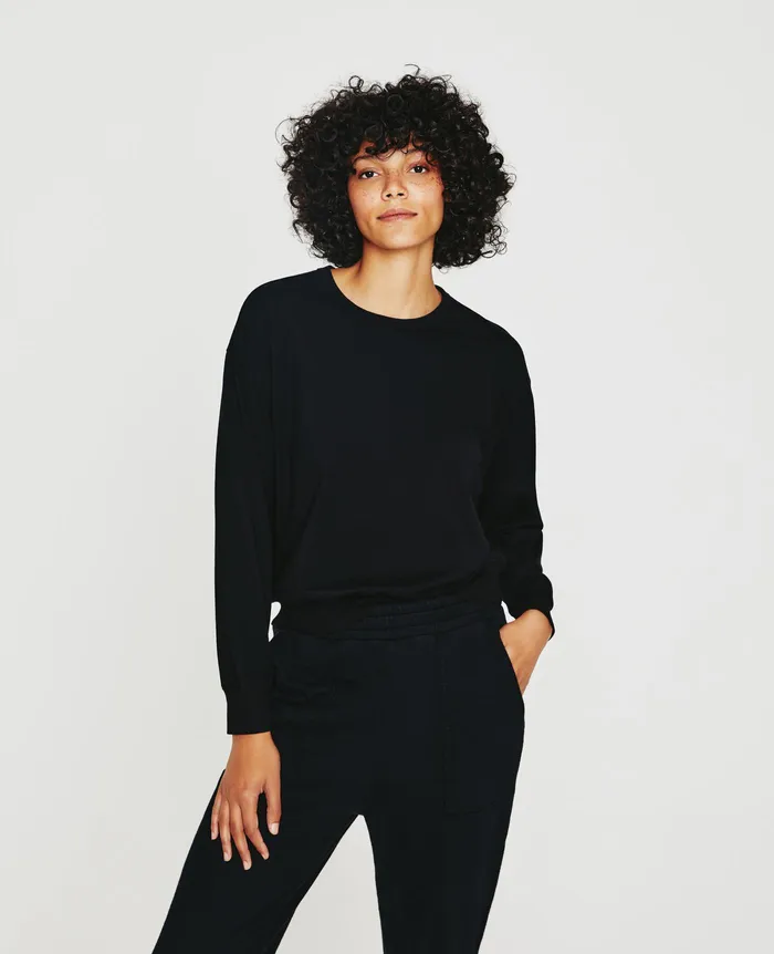 AG Jeans Sweatshirts Women Karter Pullover TRUE BLACK AG Jeans Sweatshirts Women Karter Pullover TRUE BLACK