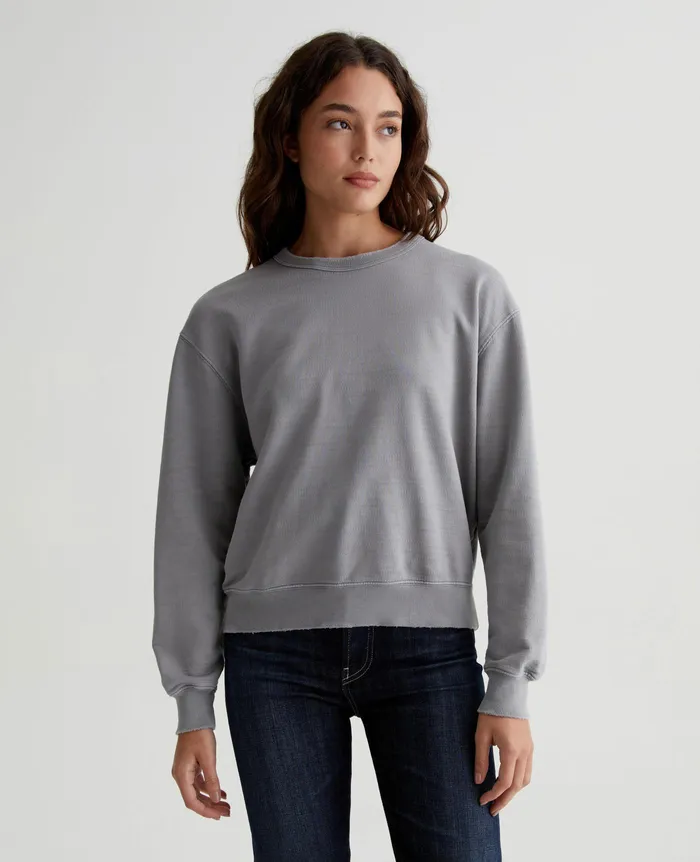 AG Jeans Sweatshirts Women Nova Crew 5 YEARS INK STONE