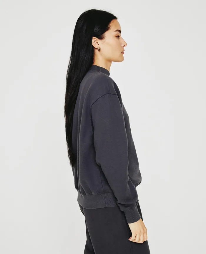 AG Jeans Sweatshirts Women Nova Mock INK STONE AG Jeans Sweatshirts Women Nova Mock INK STONE