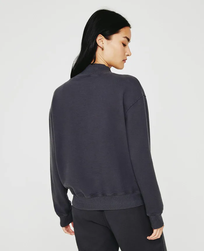 AG Jeans Sweatshirts Women Nova Mock INK STONE AG Jeans Sweatshirts Women Nova Mock INK STONE