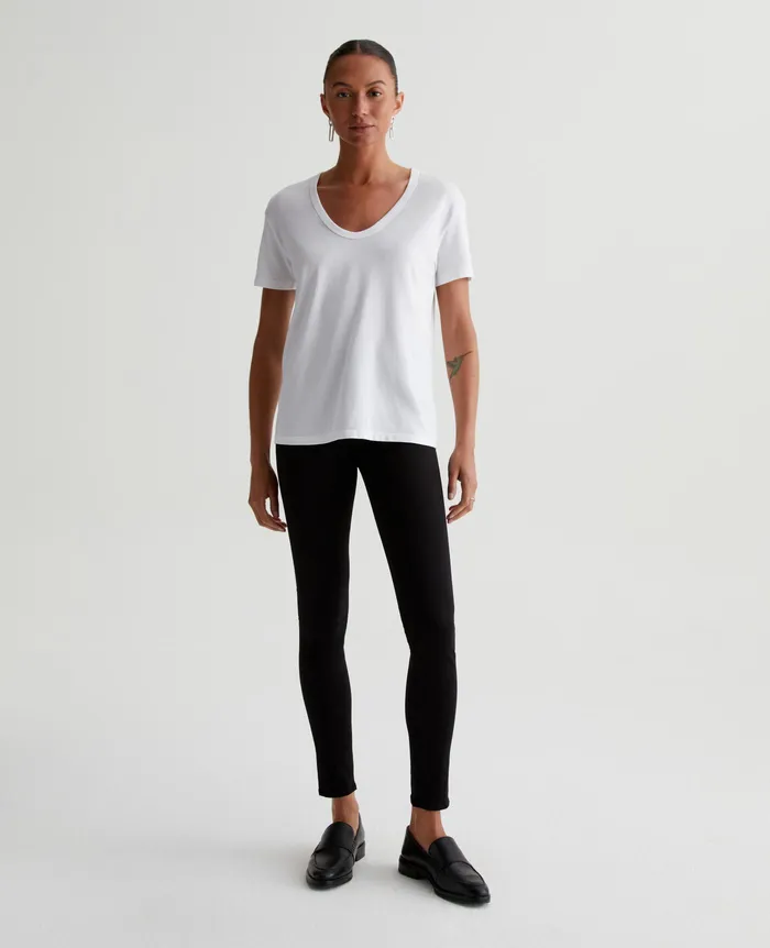 AG Jeans Tees and Tanks Women Aspen U TRUE WHITE AG Jeans Tees and Tanks Women Aspen U TRUE WHITE
