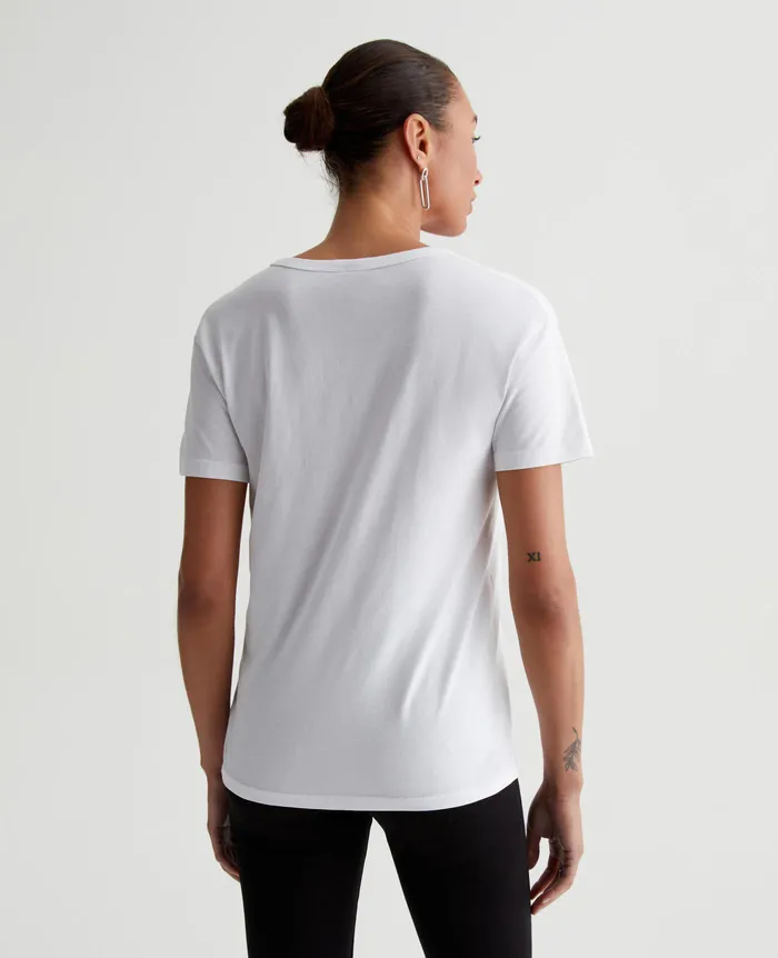 AG Jeans Tees and Tanks Women Aspen U TRUE WHITE AG Jeans Tees and Tanks Women Aspen U TRUE WHITE