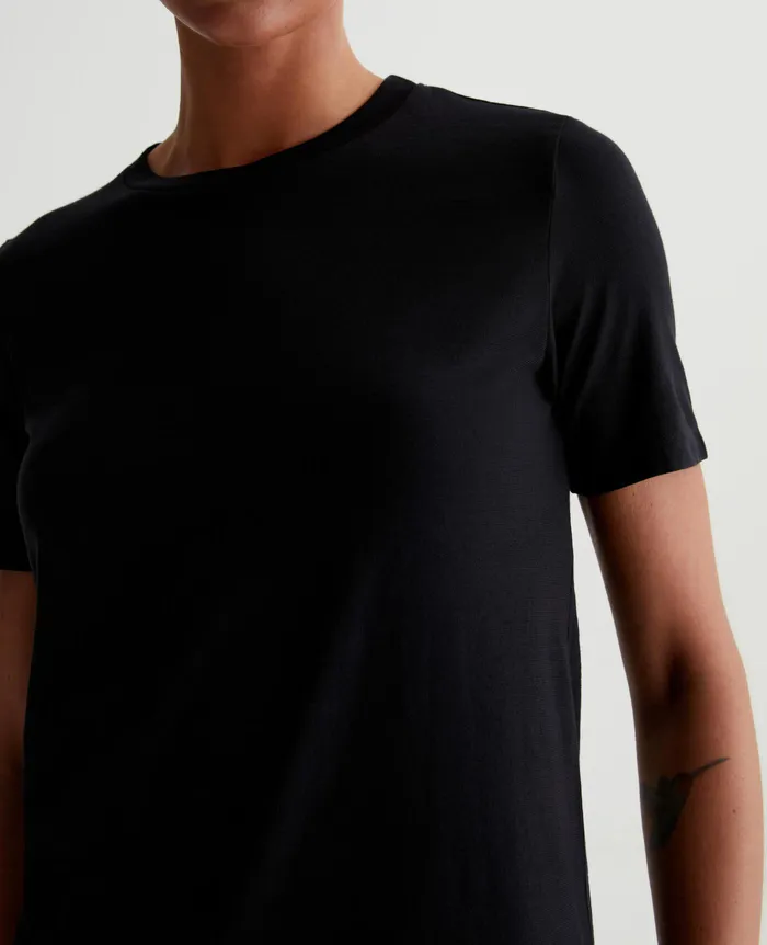 AG Jeans Tees and Tanks Women Jagger Crew TRUE BLACK AG Jeans Tees and Tanks Women Jagger Crew TRUE BLACK