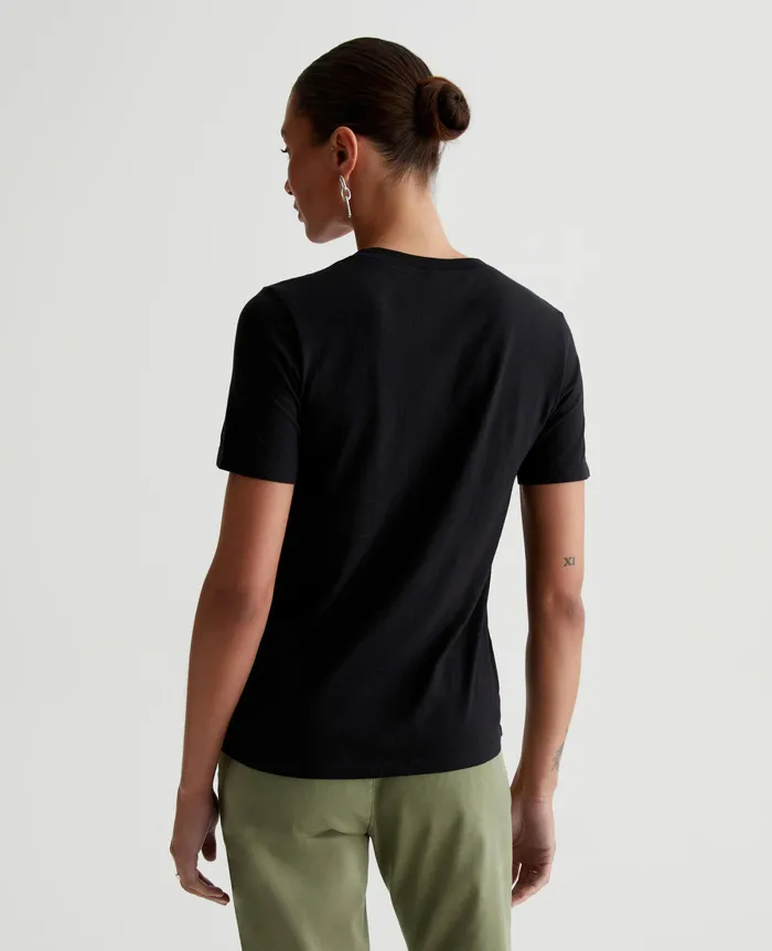 AG Jeans Tees and Tanks Women Jagger Crew TRUE BLACK AG Jeans Tees and Tanks Women Jagger Crew TRUE BLACK